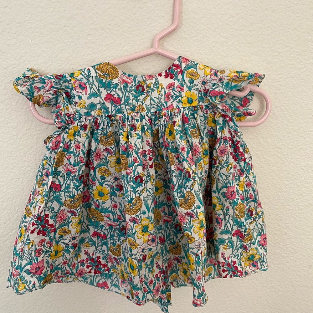 floral top for baby girl